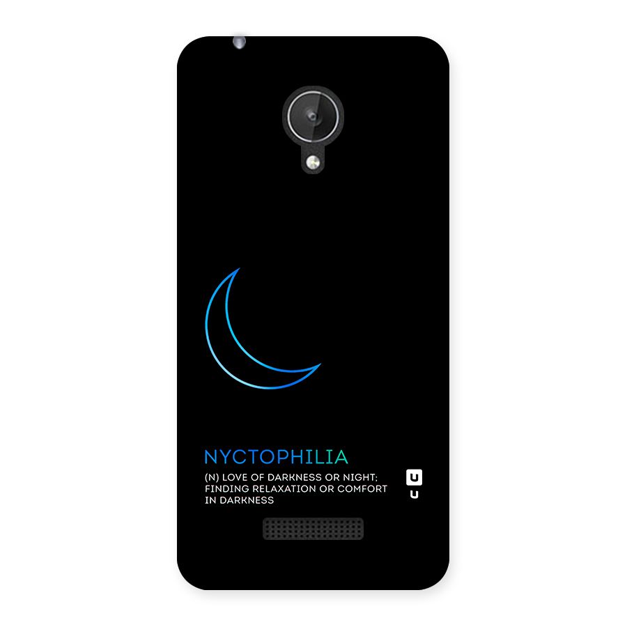 Nyctophilia Love of Darkness Back Case for Micromax Canvas Spark Q380