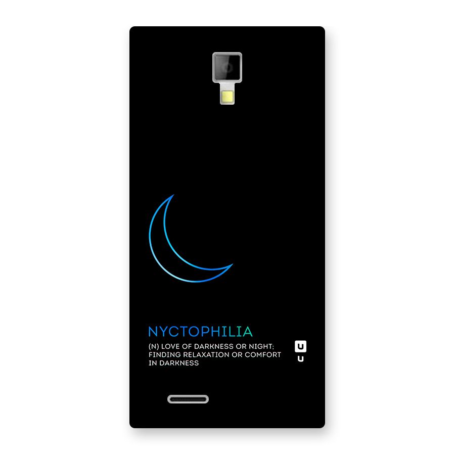 Nyctophilia Love of Darkness Back Case for Micromax Canvas Xpress A99