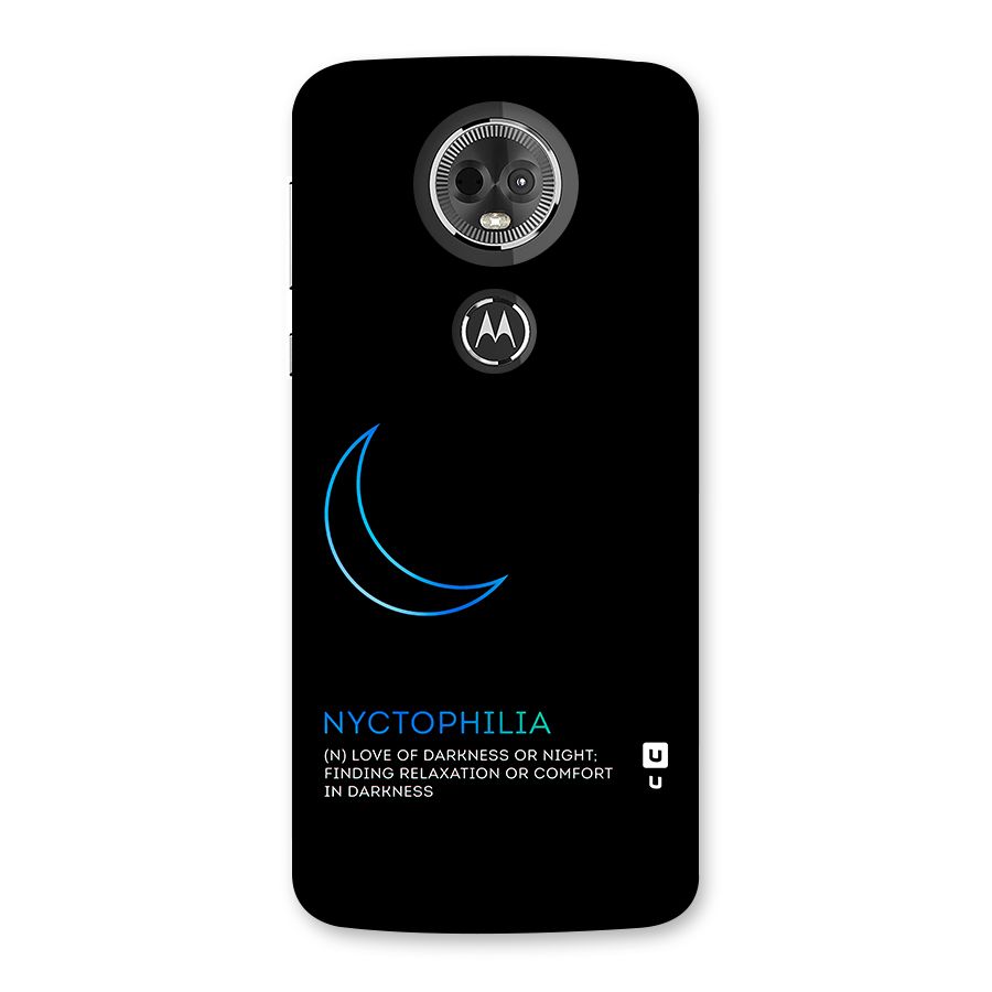 Nyctophilia Love of Darkness Back Case for Moto E5 Plus