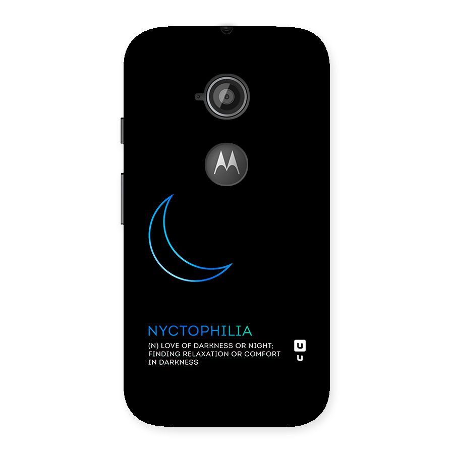 Nyctophilia Love of Darkness Back Case for Moto E 2nd Gen