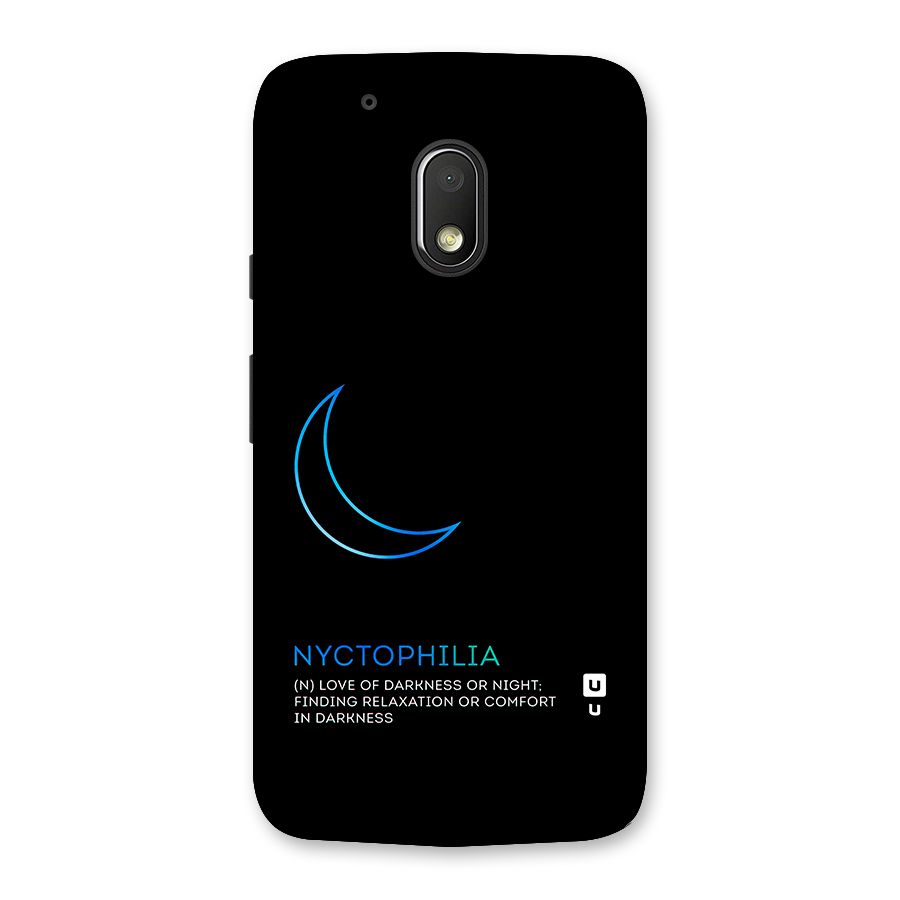 Nyctophilia Love of Darkness Back Case for Moto G4 Play