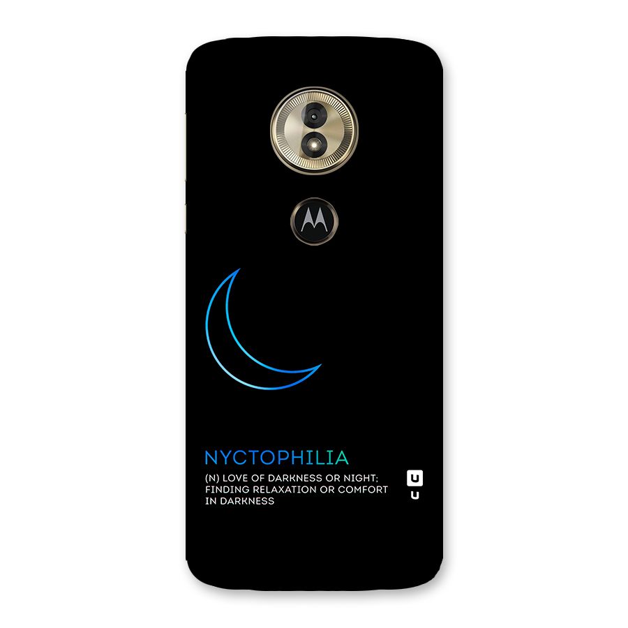 Nyctophilia Love of Darkness Back Case for Moto G6 Play