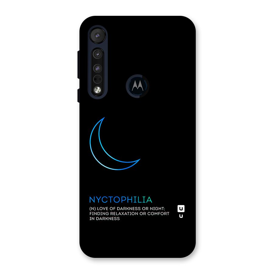 Nyctophilia Love of Darkness Back Case for Motorola One Macro