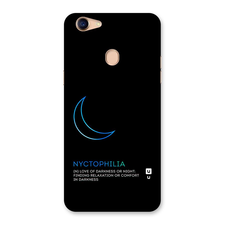 Nyctophilia Love of Darkness Back Case for Oppo F5