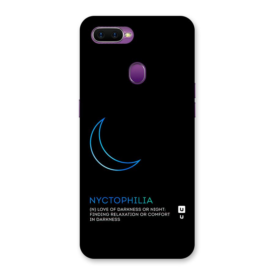 Nyctophilia Love of Darkness Back Case for Oppo F9