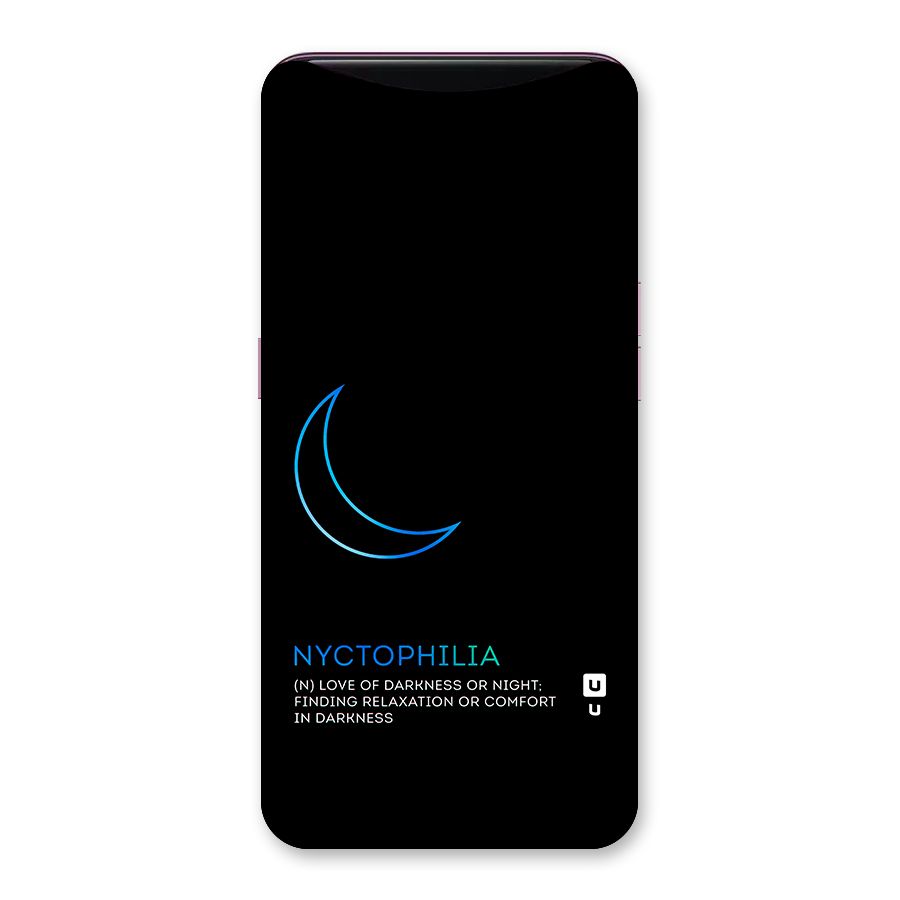 Nyctophilia Love of Darkness Back Case for Oppo Find X