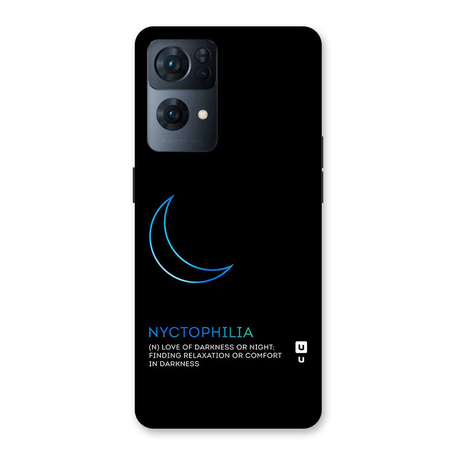 Nyctophilia Love of Darkness Back Case for Oppo Reno7 Pro 5G