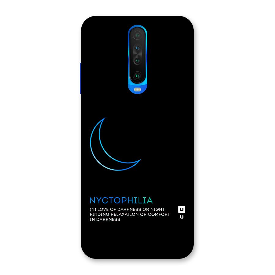 Nyctophilia Love of Darkness Back Case for Poco X2