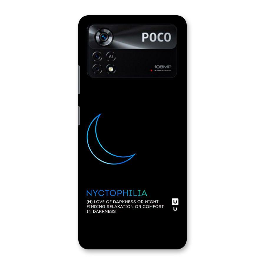 Nyctophilia Love of Darkness Back Case for Poco X4 Pro 5G