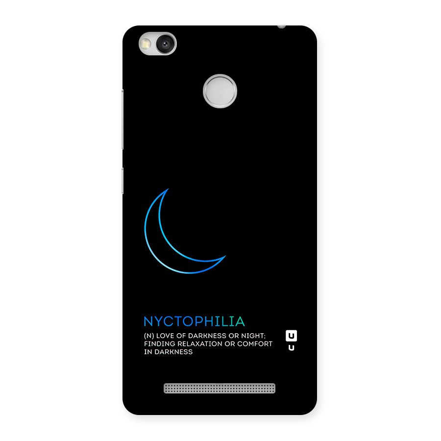 Nyctophilia Love of Darkness Back Case for Redmi 3S Prime