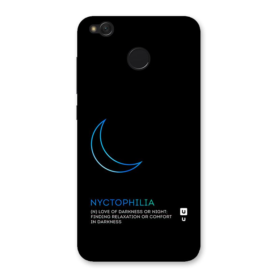Nyctophilia Love of Darkness Back Case for Redmi 4