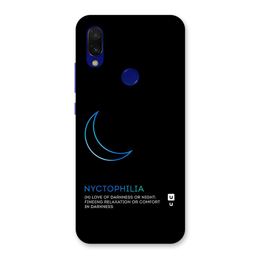 Nyctophilia Love of Darkness Back Case for Redmi 7