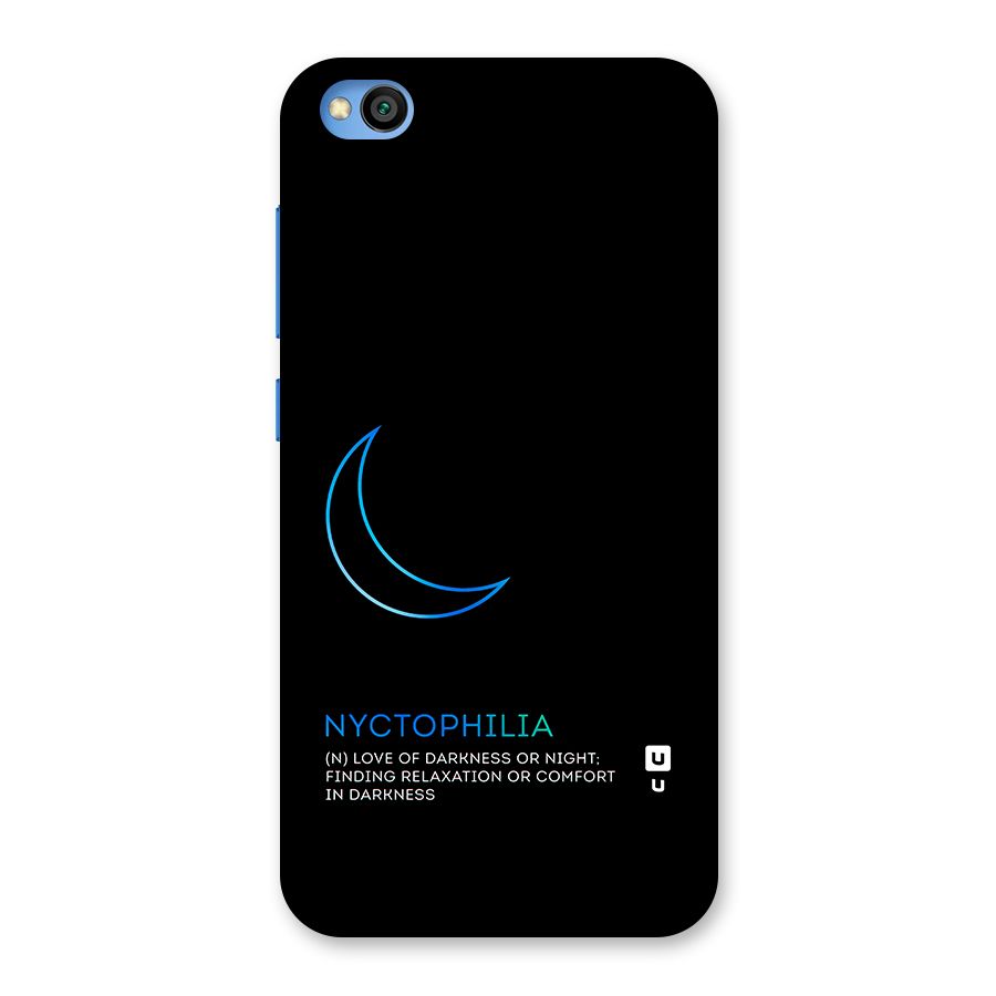 Nyctophilia Love of Darkness Back Case for Redmi Go