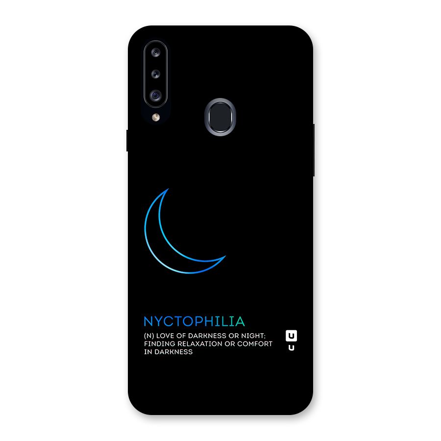 Nyctophilia Love of Darkness Back Case for Samsung Galaxy A20s