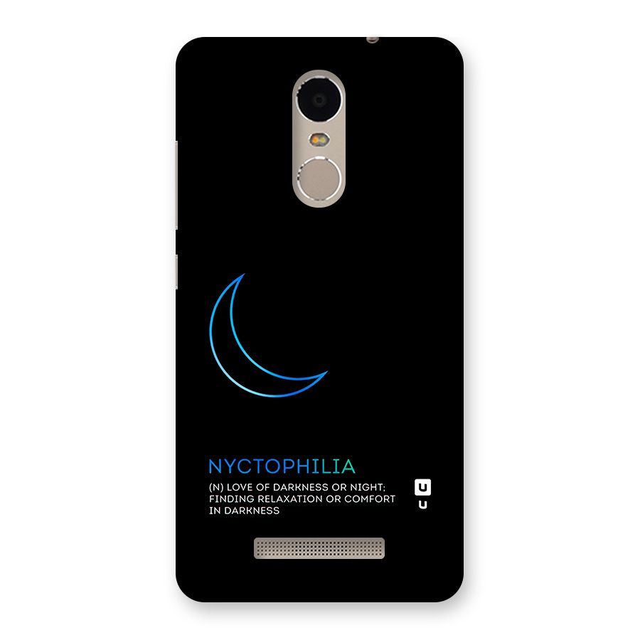 Nyctophilia Love of Darkness Back Case for Xiaomi Redmi Note 3