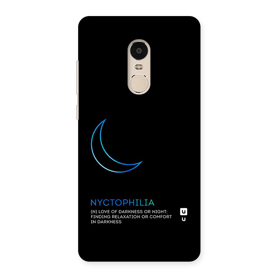 Nyctophilia Love of Darkness Back Case for Xiaomi Redmi Note 4