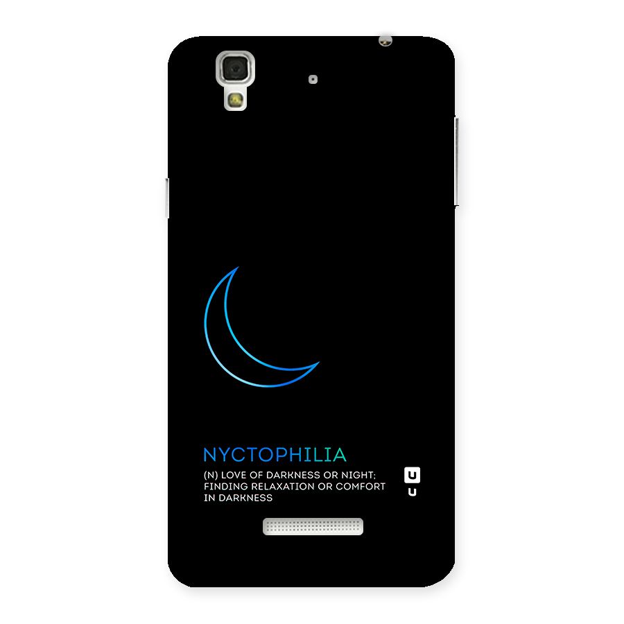 Nyctophilia Love of Darkness Back Case for YU Yureka Plus
