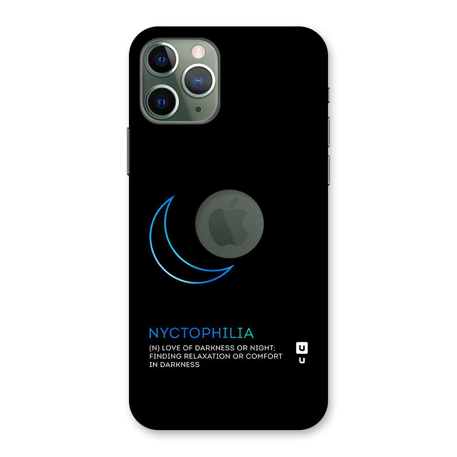Nyctophilia Love of Darkness Back Case for iPhone 11 Pro Logo  Cut