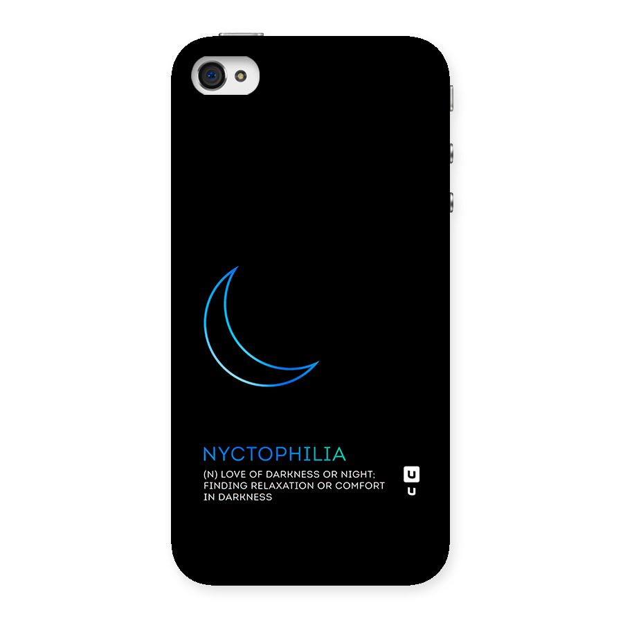 Nyctophilia Love of Darkness Back Case for iPhone 4 4s