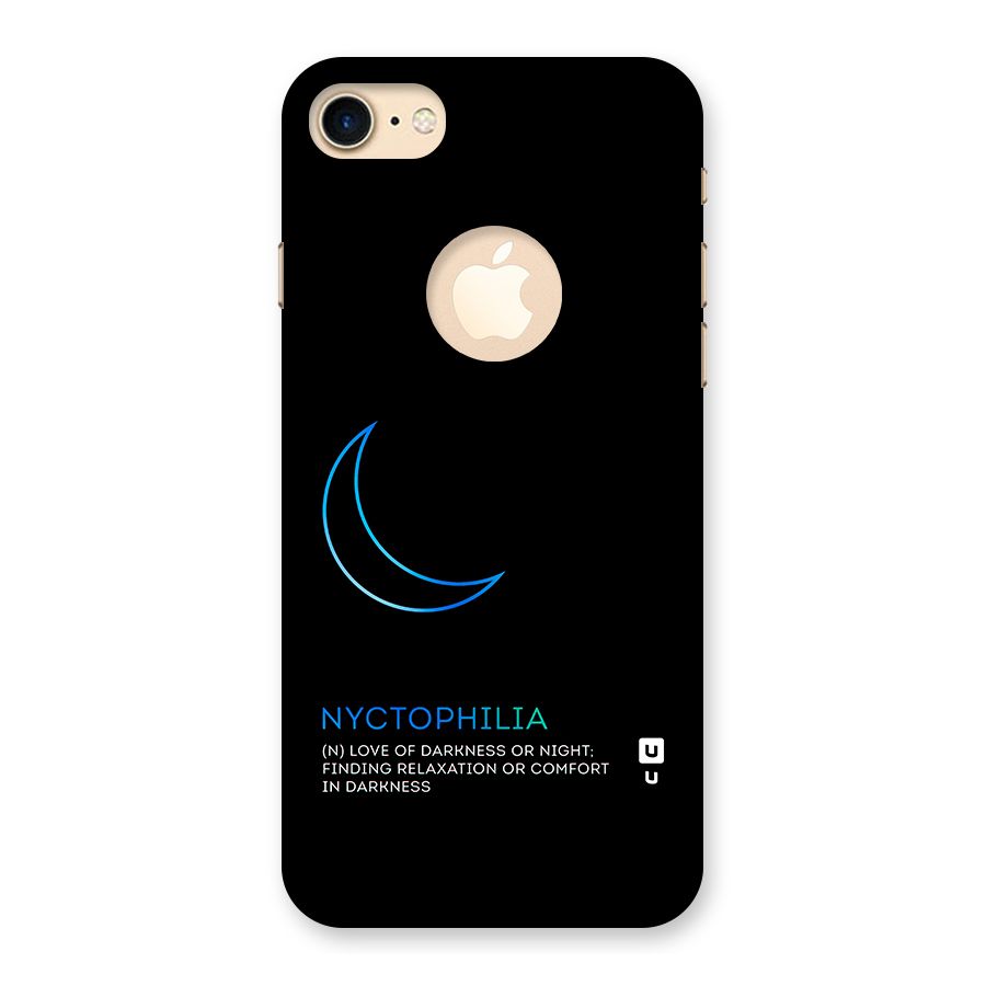 Nyctophilia Love of Darkness Back Case for iPhone 8 Logo Cut
