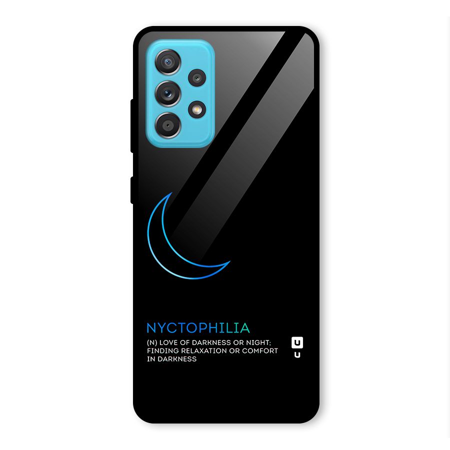 Nyctophilia Love of Darkness Glass Back Case for Galaxy A52s 5G