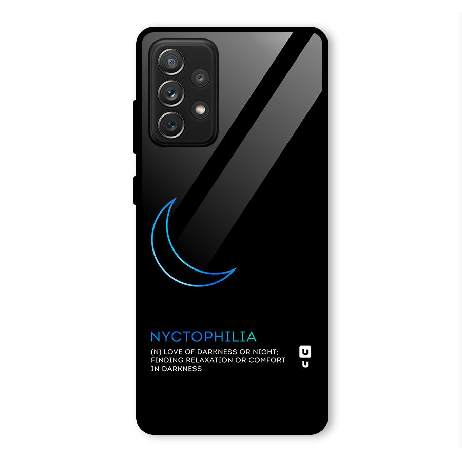 Nyctophilia Love of Darkness Glass Back Case for Galaxy A72