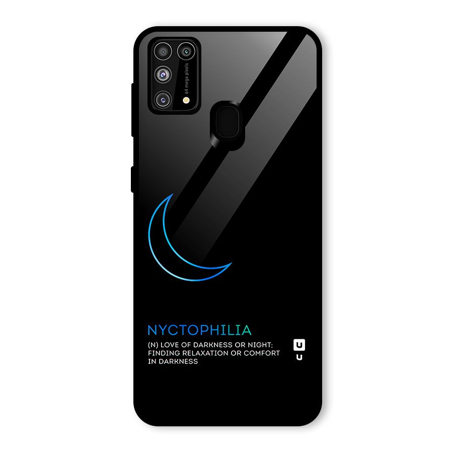 Nyctophilia Love of Darkness Glass Back Case for Galaxy F41