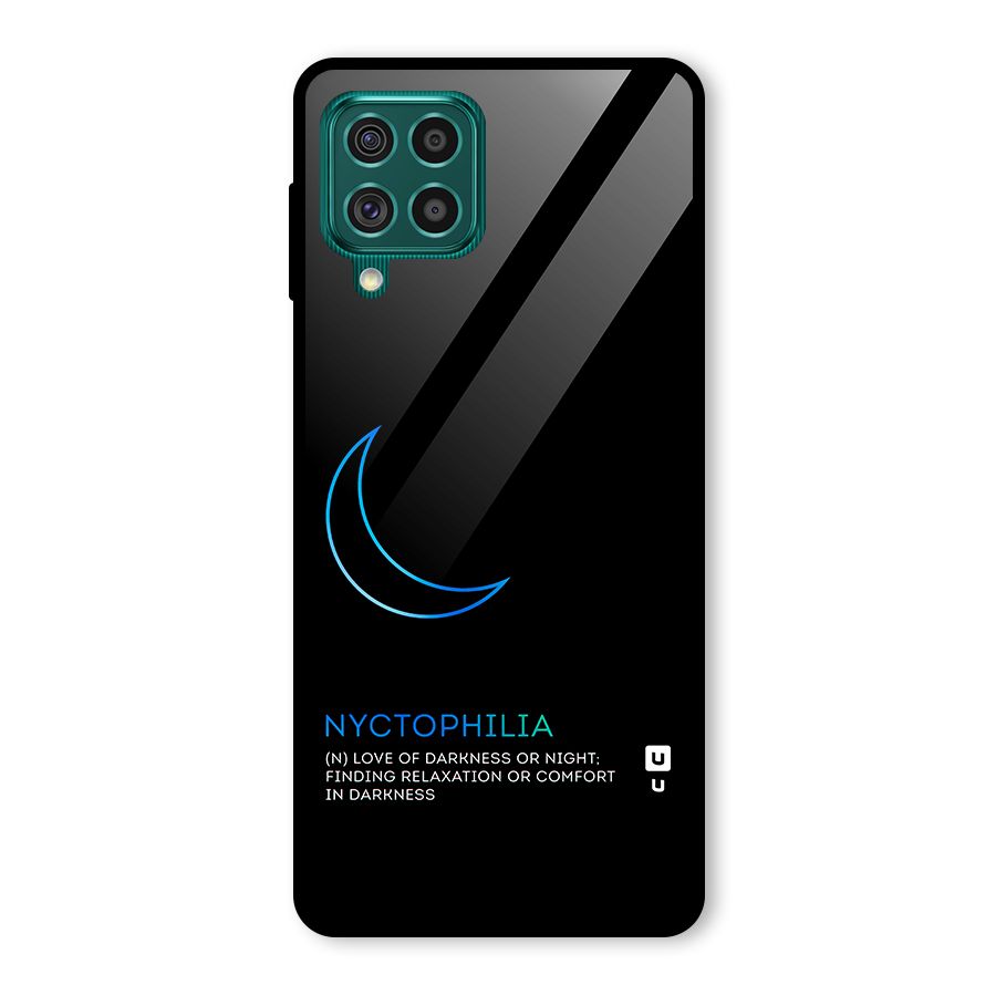 Nyctophilia Love of Darkness Glass Back Case for Galaxy F62
