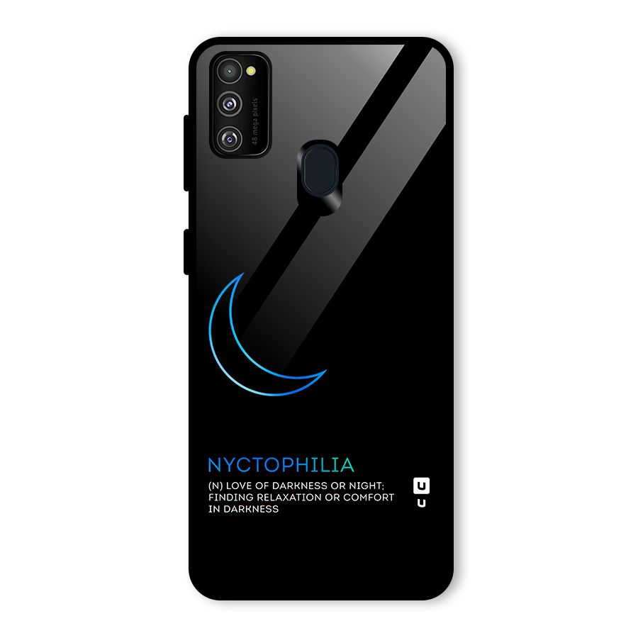 Nyctophilia Love of Darkness Glass Back Case for Galaxy M30s