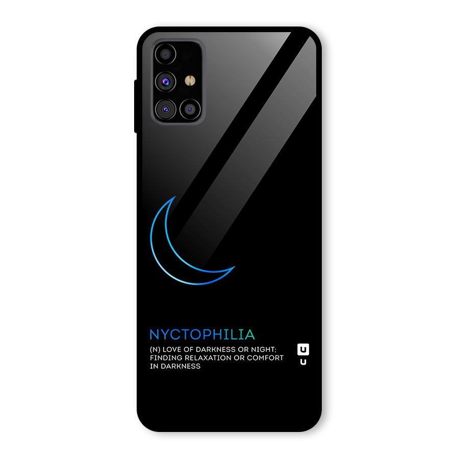 Nyctophilia Love of Darkness Glass Back Case for Galaxy M31s