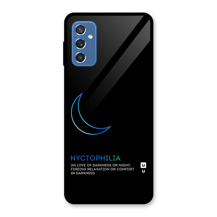 Nyctophilia Love of Darkness Glass Back Case for Galaxy M52 5G