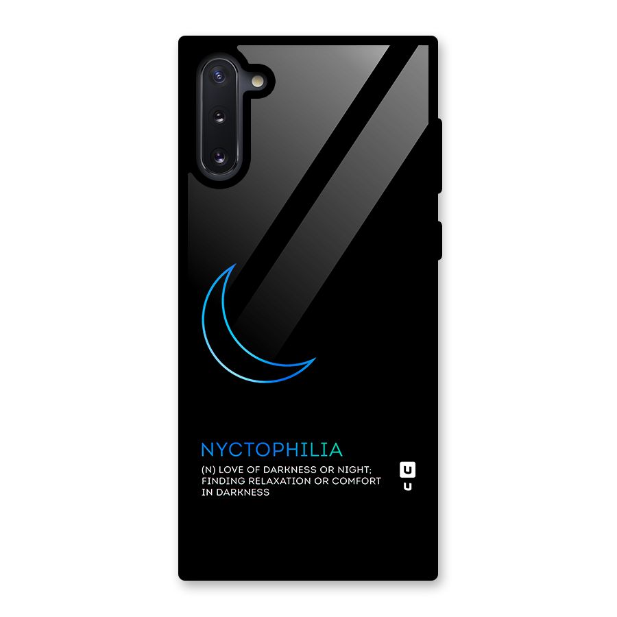 Nyctophilia Love of Darkness Glass Back Case for Galaxy Note 10