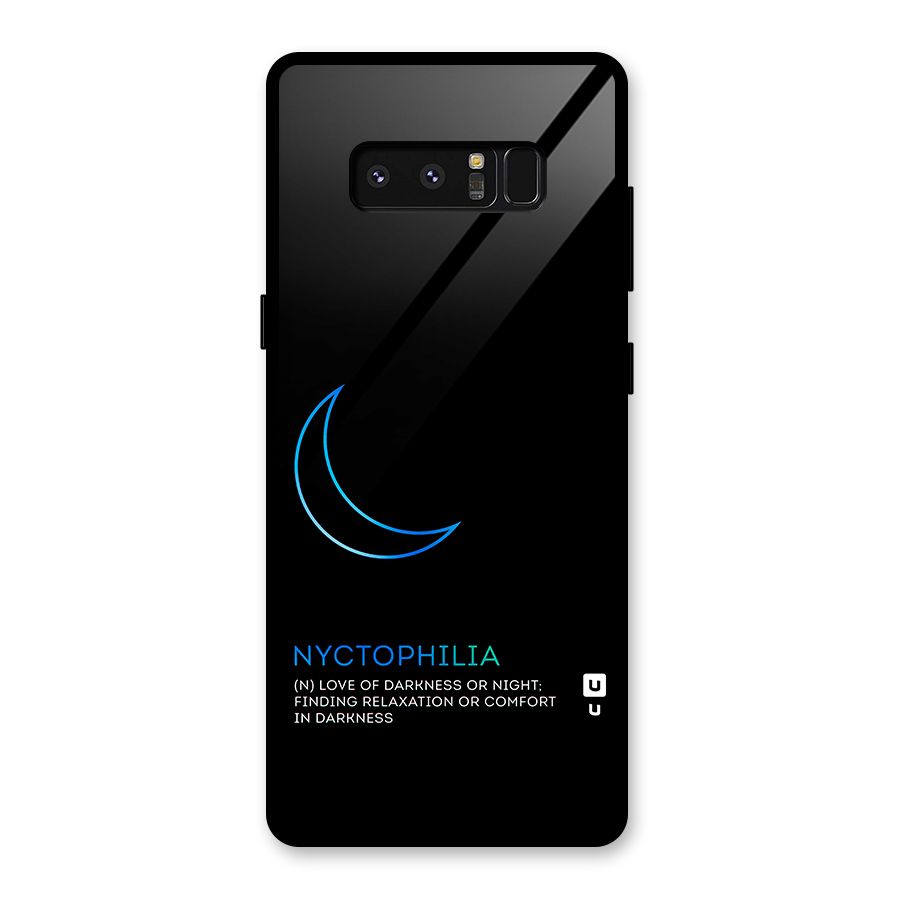 Nyctophilia Love of Darkness Glass Back Case for Galaxy Note 8