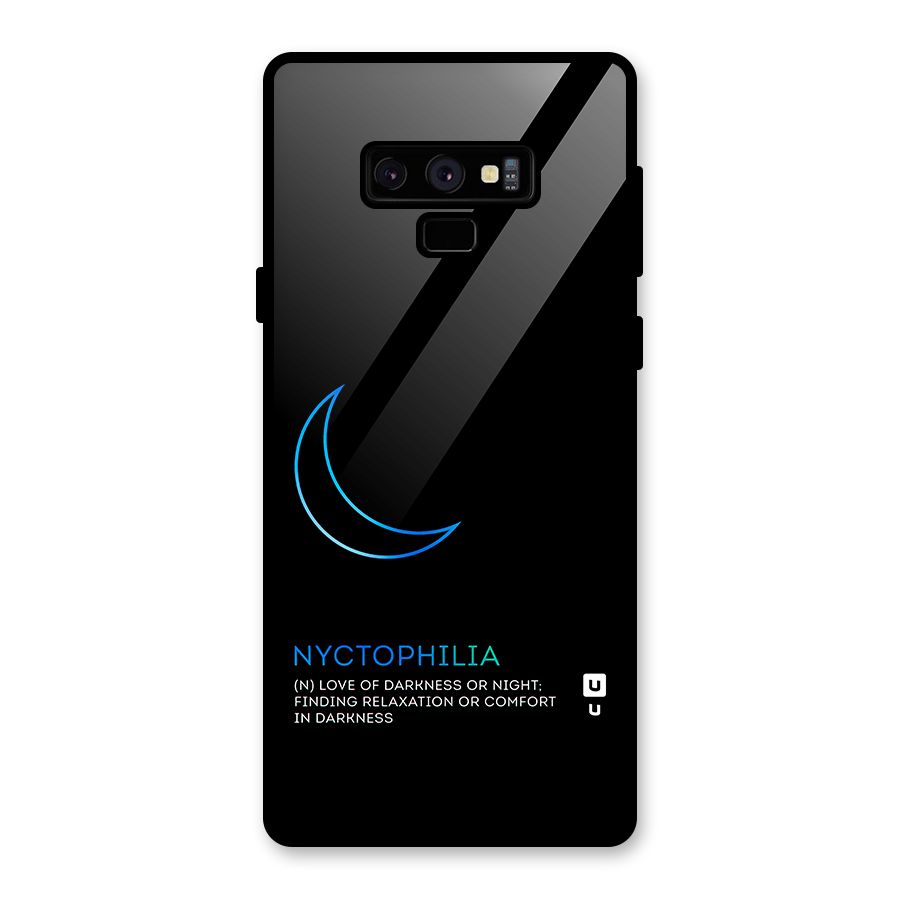 Nyctophilia Love of Darkness Glass Back Case for Galaxy Note 9