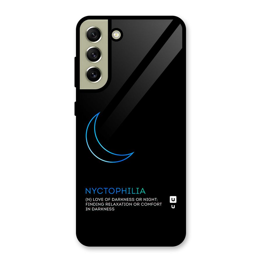 Nyctophilia Love of Darkness Glass Back Case for Galaxy S21 FE 5G