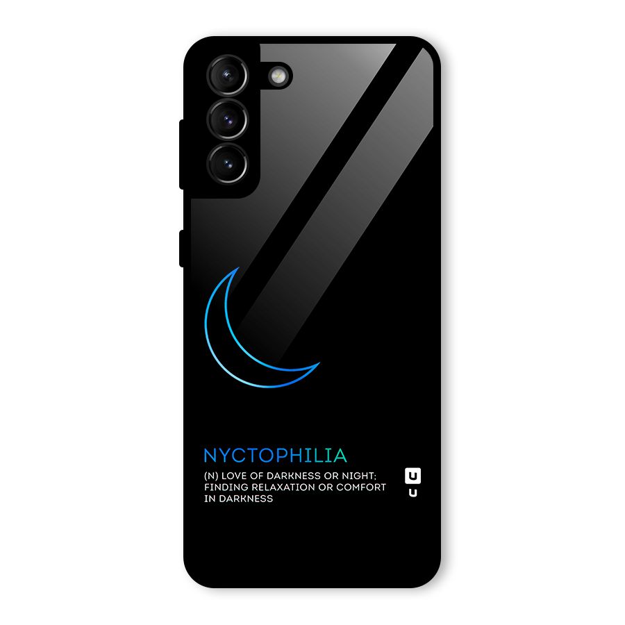 Nyctophilia Love of Darkness Glass Back Case for Galaxy S21 Plus
