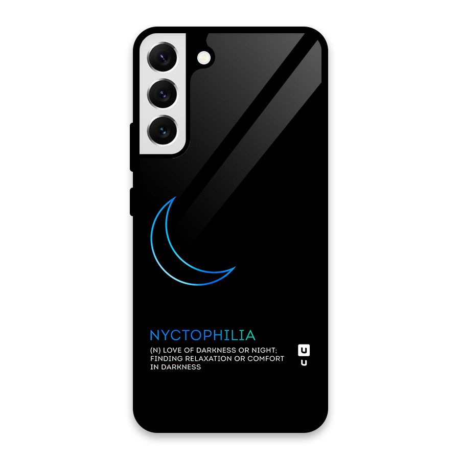 Nyctophilia Love of Darkness Glass Back Case for Galaxy S22 Plus 5G