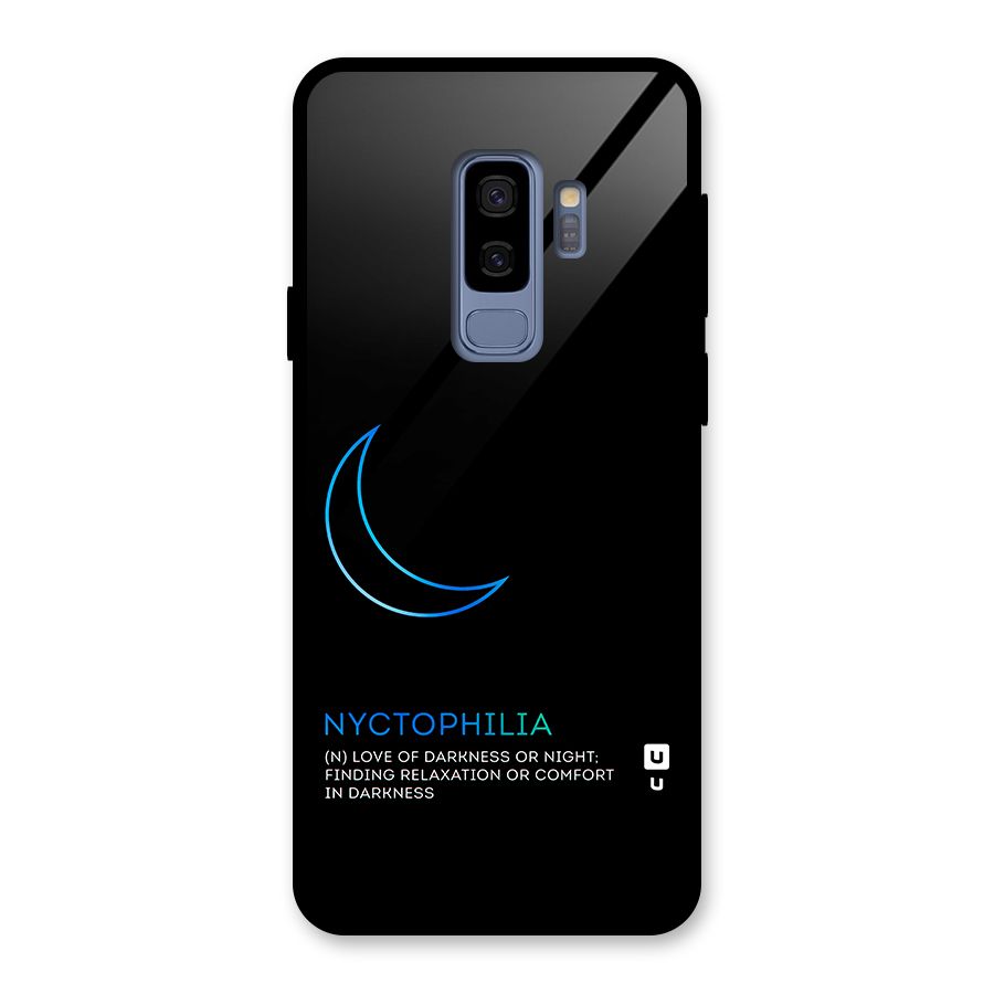 Nyctophilia Love of Darkness Glass Back Case for Galaxy S9 Plus