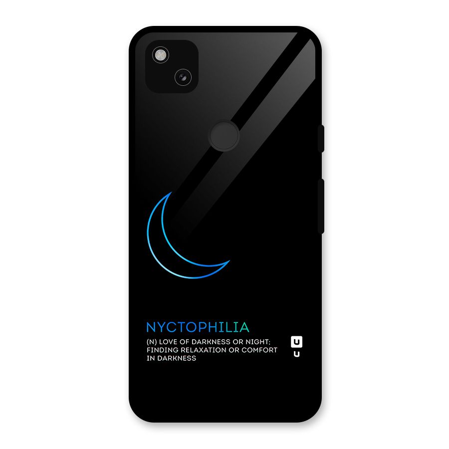Nyctophilia Love of Darkness Glass Back Case for Google Pixel 4a