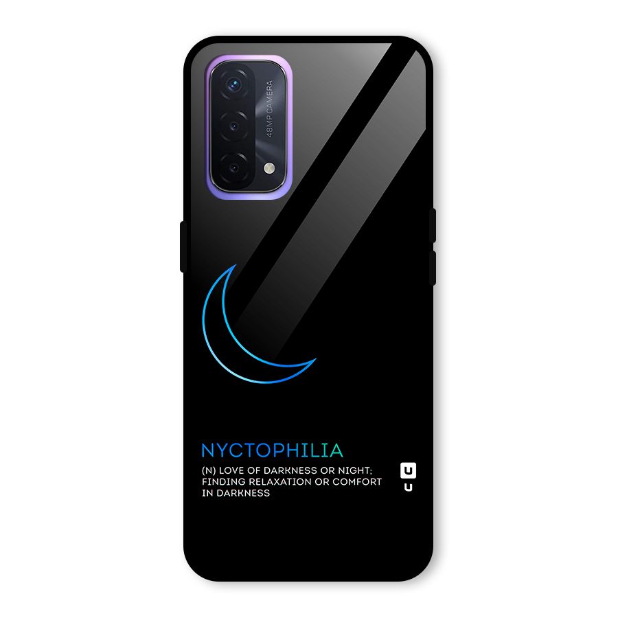 Nyctophilia Love of Darkness Glass Back Case for Oppo A74 5G