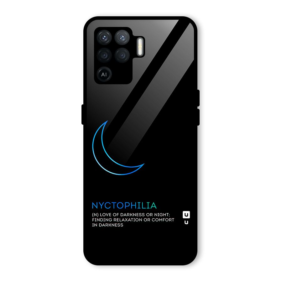 Nyctophilia Love of Darkness Glass Back Case for Oppo F19 Pro