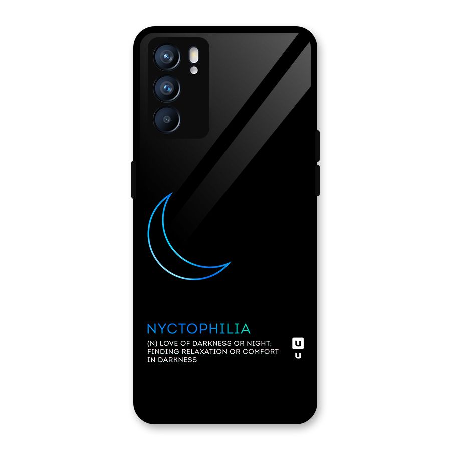 Nyctophilia Love of Darkness Glass Back Case for Oppo Reno6 5G
