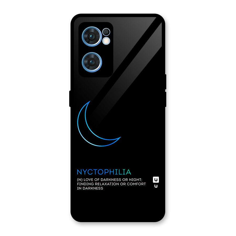 Nyctophilia Love of Darkness Glass Back Case for Oppo Reno7 5G