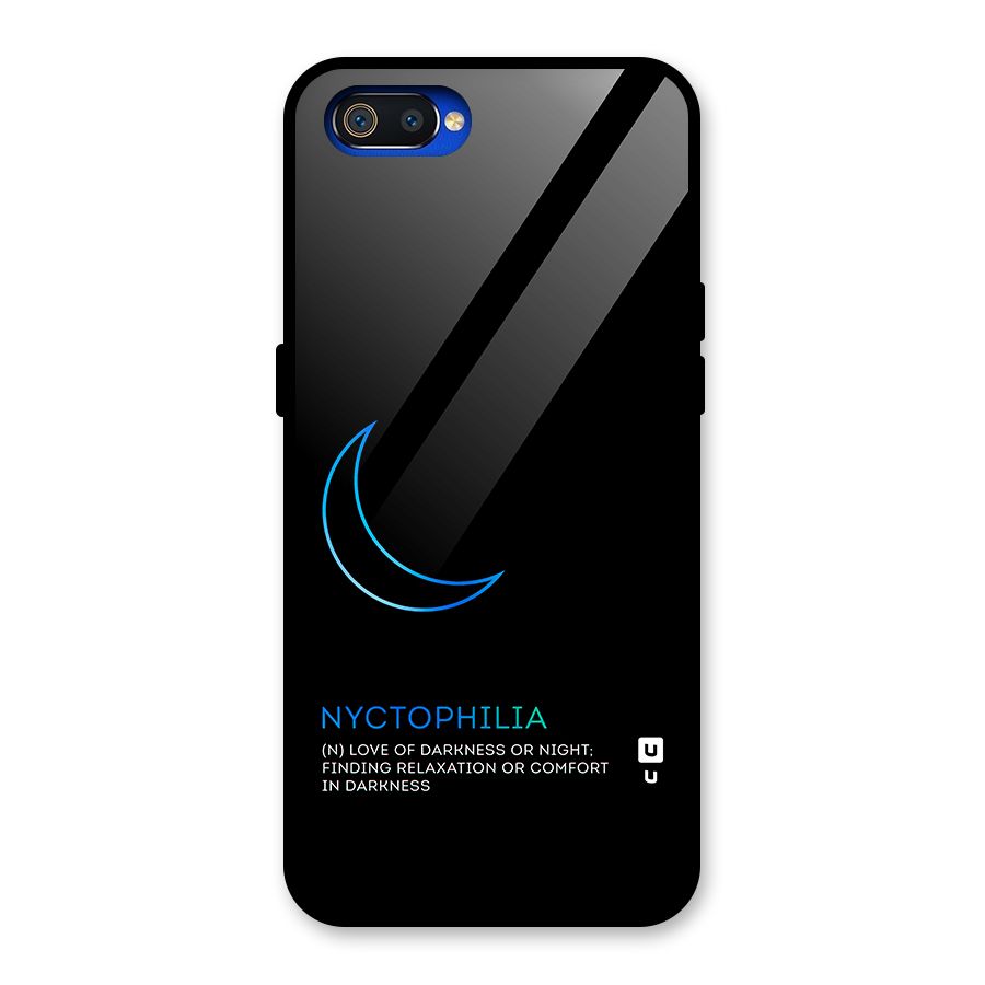 Nyctophilia Love of Darkness Glass Back Case for Realme C2