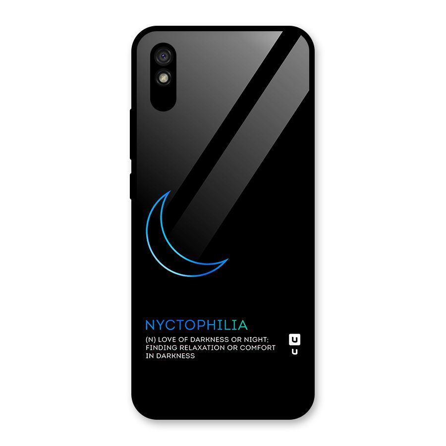 Nyctophilia Love of Darkness Glass Back Case for Redmi 9i