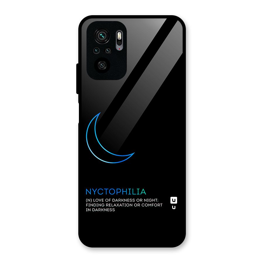 Nyctophilia Love of Darkness Glass Back Case for Redmi Note 10S