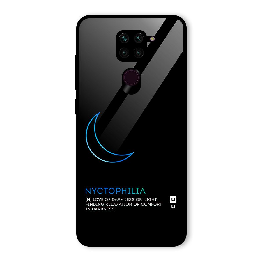 Nyctophilia Love of Darkness Glass Back Case for Redmi Note 9