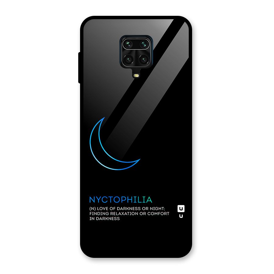 Nyctophilia Love of Darkness Glass Back Case for Redmi Note 9 Pro Max