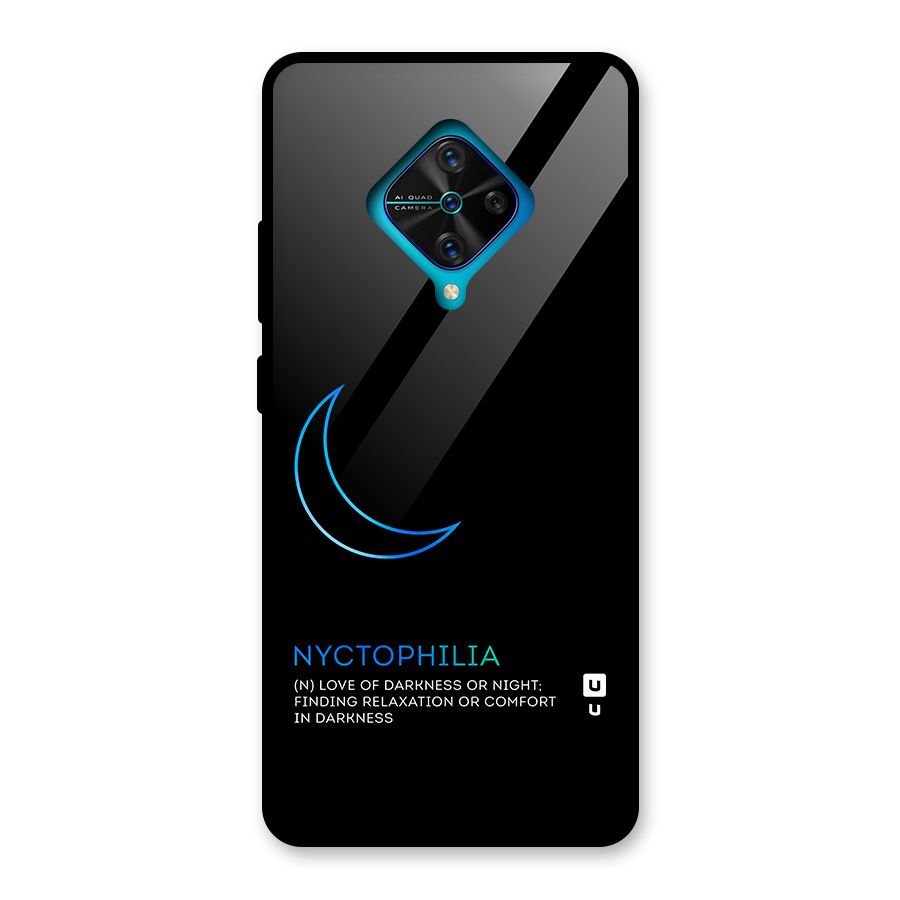 Nyctophilia Love of Darkness Glass Back Case for Vivo S1 Pro