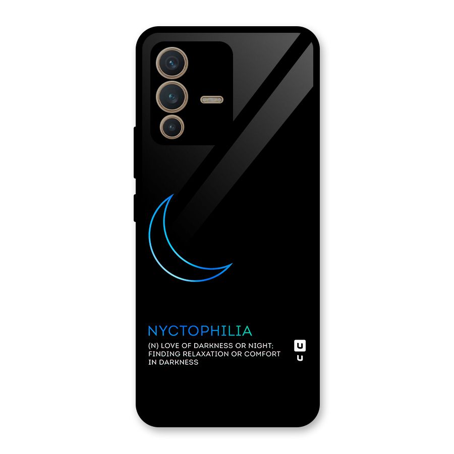 Nyctophilia Love of Darkness Glass Back Case for Vivo V23 5G